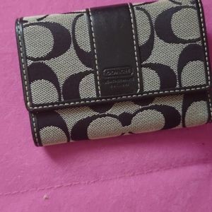 Coach trifold wallet